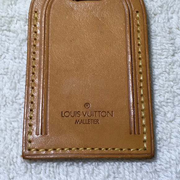 Vintage Louis Vuitton Luggage Tag in Vachetta Leather (nng|) - Picture 2 of 8